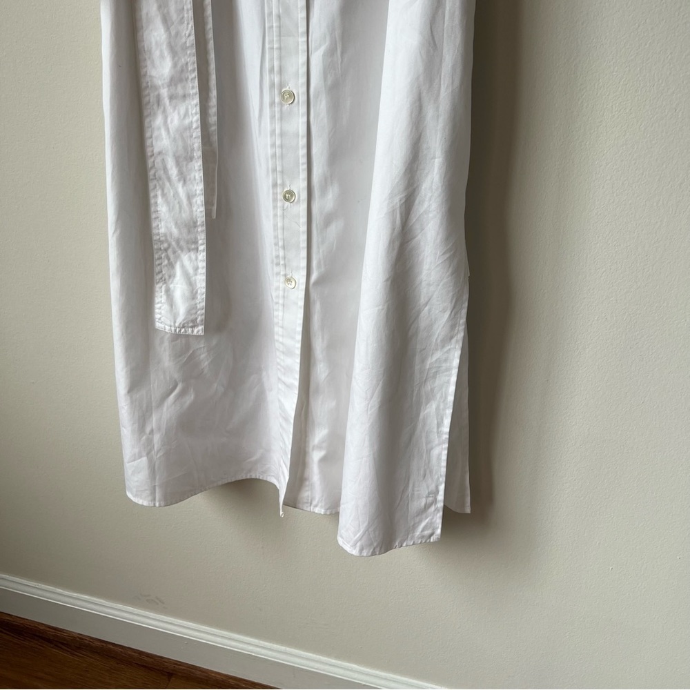 NWT Vince White Short Sleeve Utility Midi Shirt Dress - Picture 7 of 10